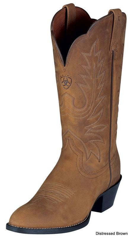 Ariat Womens Heritage Western R-Toe Boot - Black